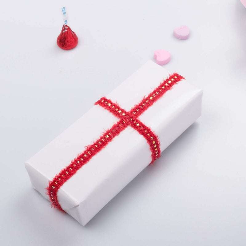 JAM Paper Gift Wrap - Glossy Wrapping Paper - 25 Sq Ft (30 in x 10 Ft) - White - Roll Sold Individually - Image 5